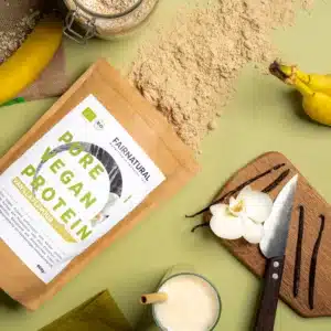 fairnatural bio veganes proteinpulver vanille gesunder shake für fitness